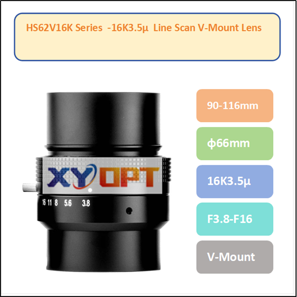 HS66V16K - 16K3.5μ φ66mm F3.8  V-Mount Line Scan Lenses